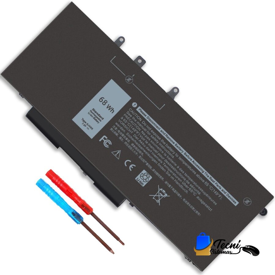 GJKNX – Batería 68 Wh 7.6 V Li-ion para Dell