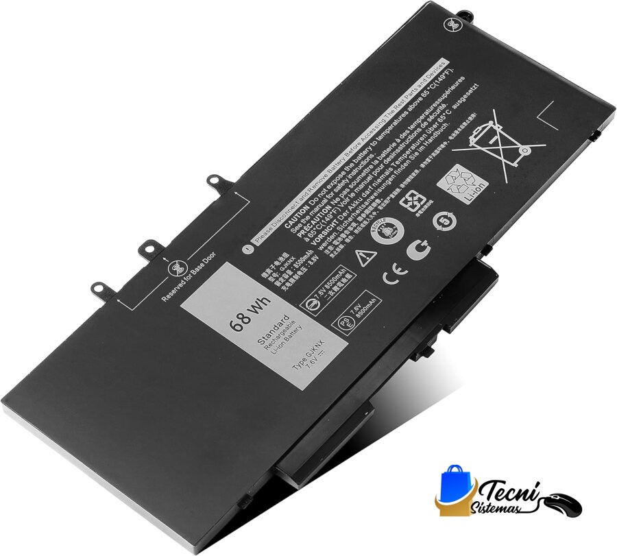 GJKNX – Batería 68 Wh 7.6 V Li-ion para Dell