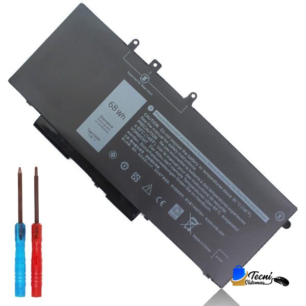 Batería GJKNX Compatible Dell 68Wh 7.6V Li-ion