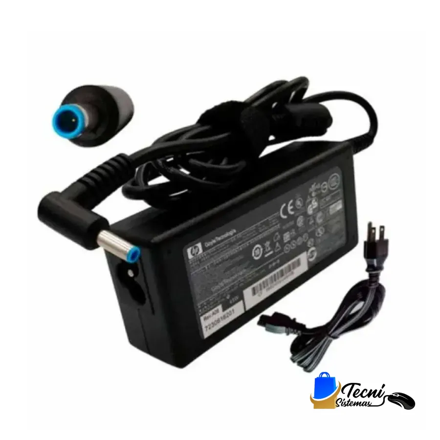 Cargador Original para HP - Punta Azul (Modelo H6Y89AA #ABA, 65W)