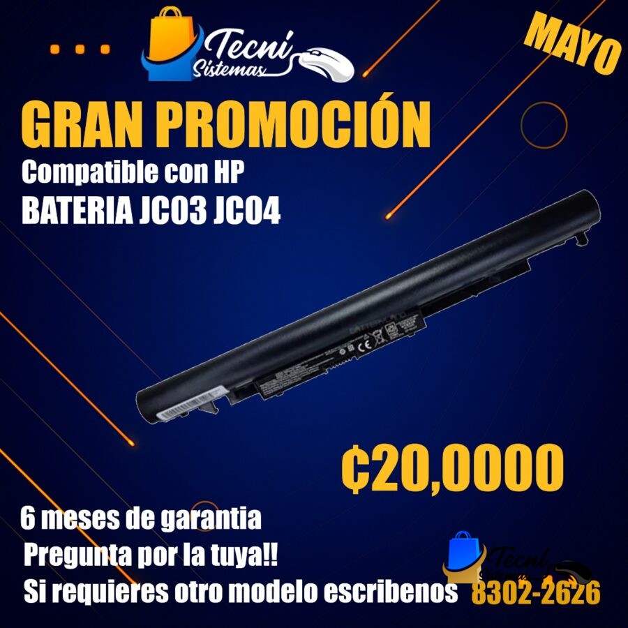 JC03 JC04 – Batería 14.8 V 2200 mAh Li-ion para HP