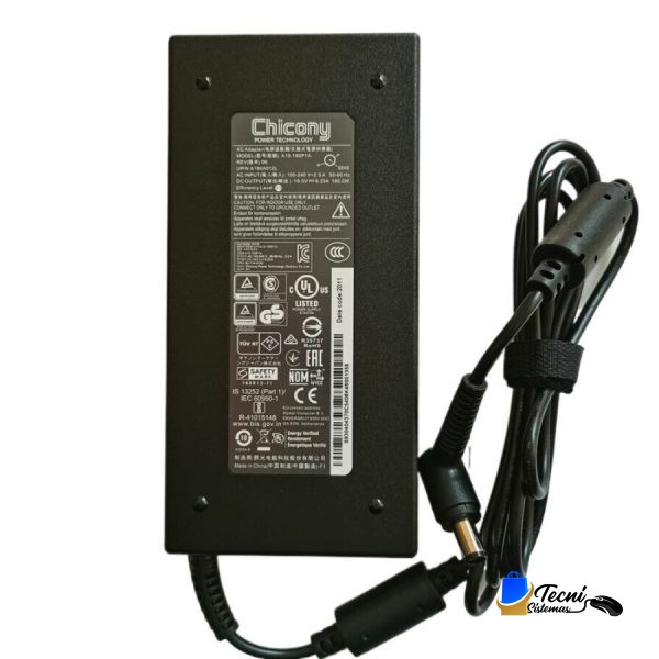 Cargador Original Chicony 180W A15-180P1A 19.5V 9.23A Compatible MSI 5.5mm