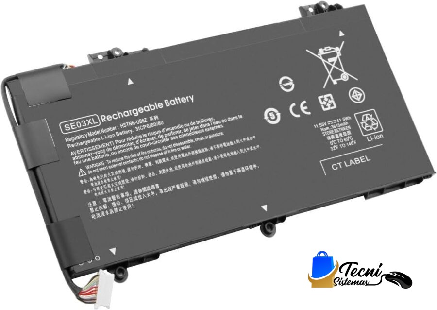Batería Compatible HP SE03XL 11.55V 41.5Wh 3 Celdas
