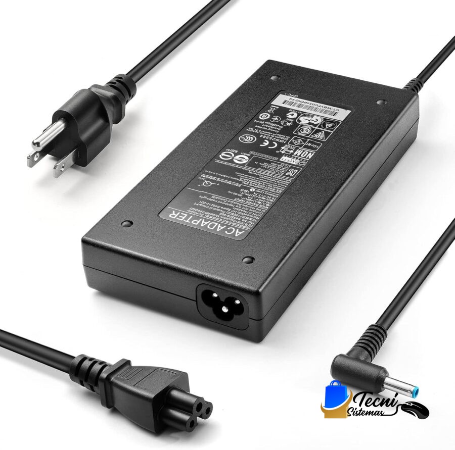Cargador Compatible HP CA 19.5V 7.7A 150W OMEN 15 y 17, Pavilion Gaming 15 y 17 Punta Azul