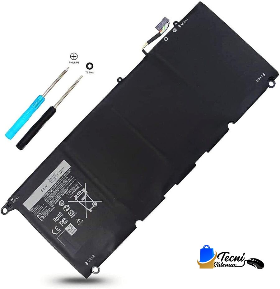 Batería Compatible Dell 90V7W JD25G JHXPY 5K9CP Li-ion 7.4V 52Wh