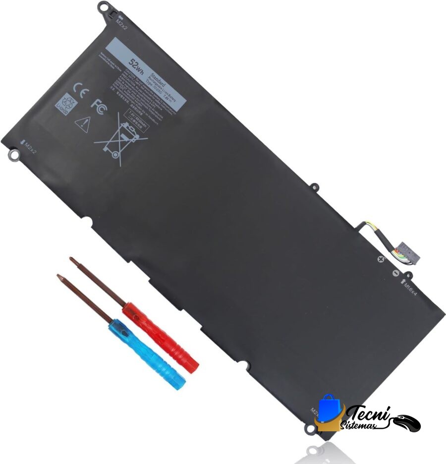 Batería Compatible Dell 90V7W JD25G JHXPY 5K9CP Li-ion 7.4V 52Wh