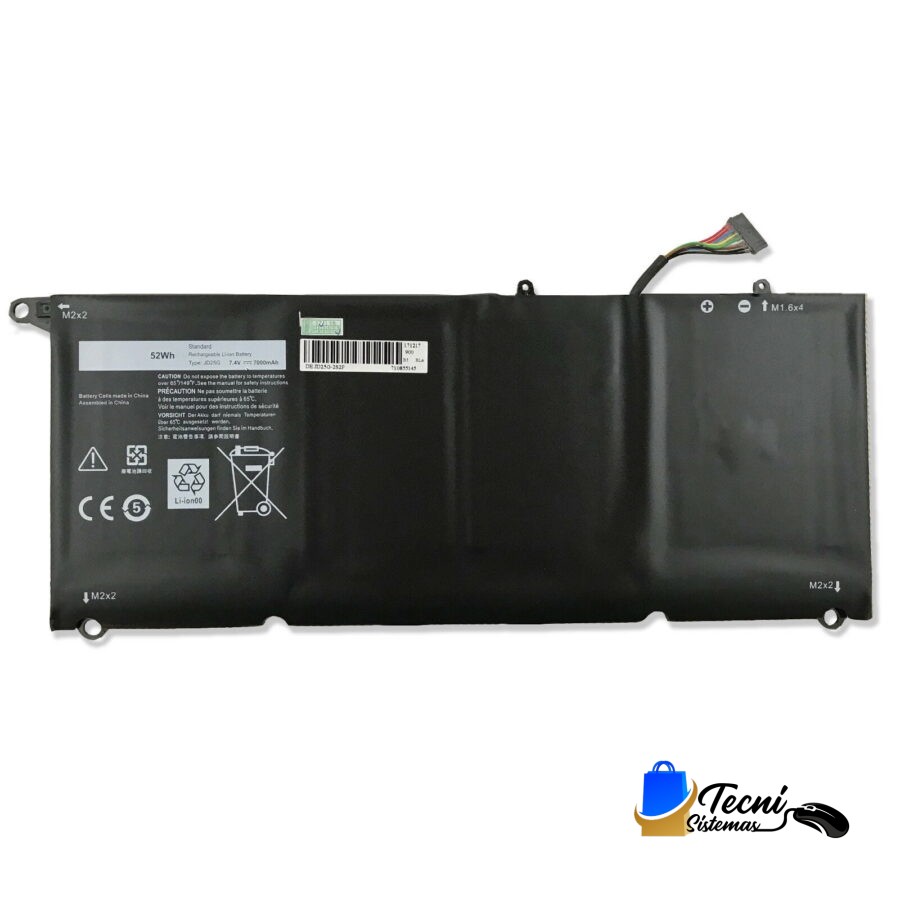 Batería Compatible Dell 90V7W JD25G JHXPY 5K9CP Li-ion 7.4V 52Wh