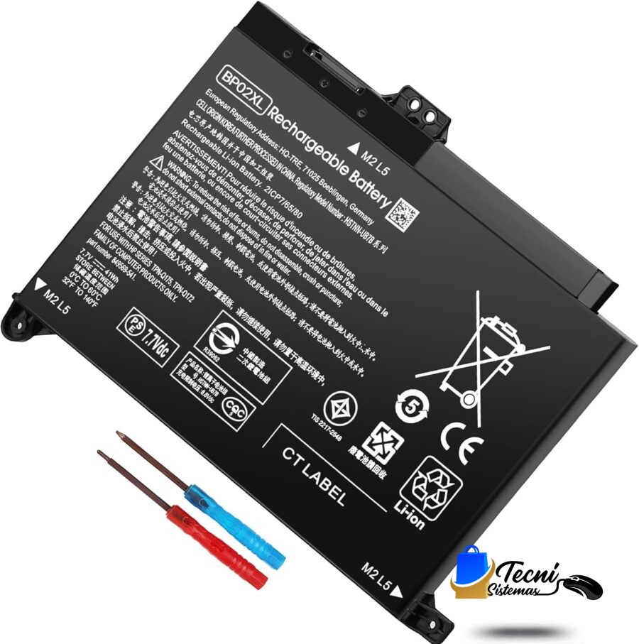 Batería Compatible HP  BP02XL 7.7 V 41 Wh
