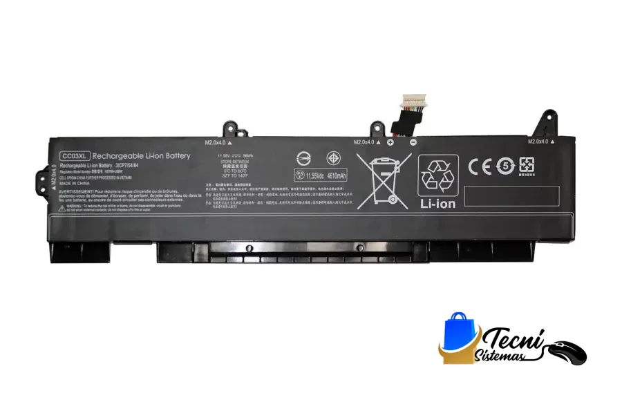 Batería Compatible HP CC03XL 11.4V 50Wh 3 Celdas
