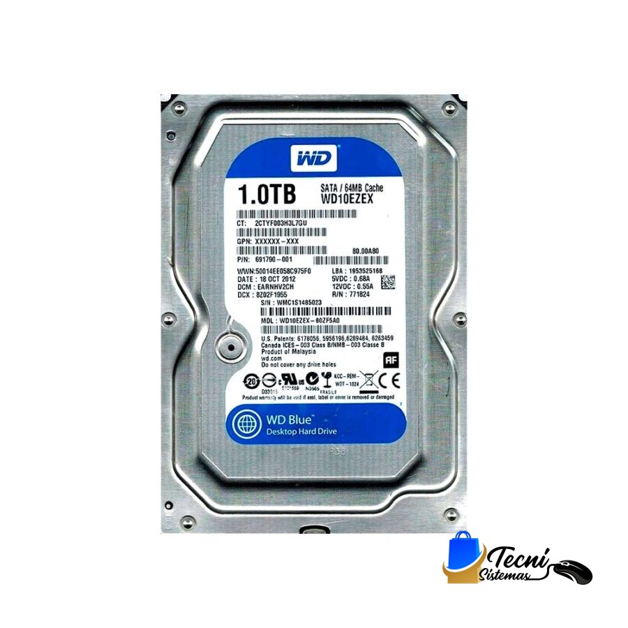 Disco Duro 1 TB WD Blue  para PC de Escritorio