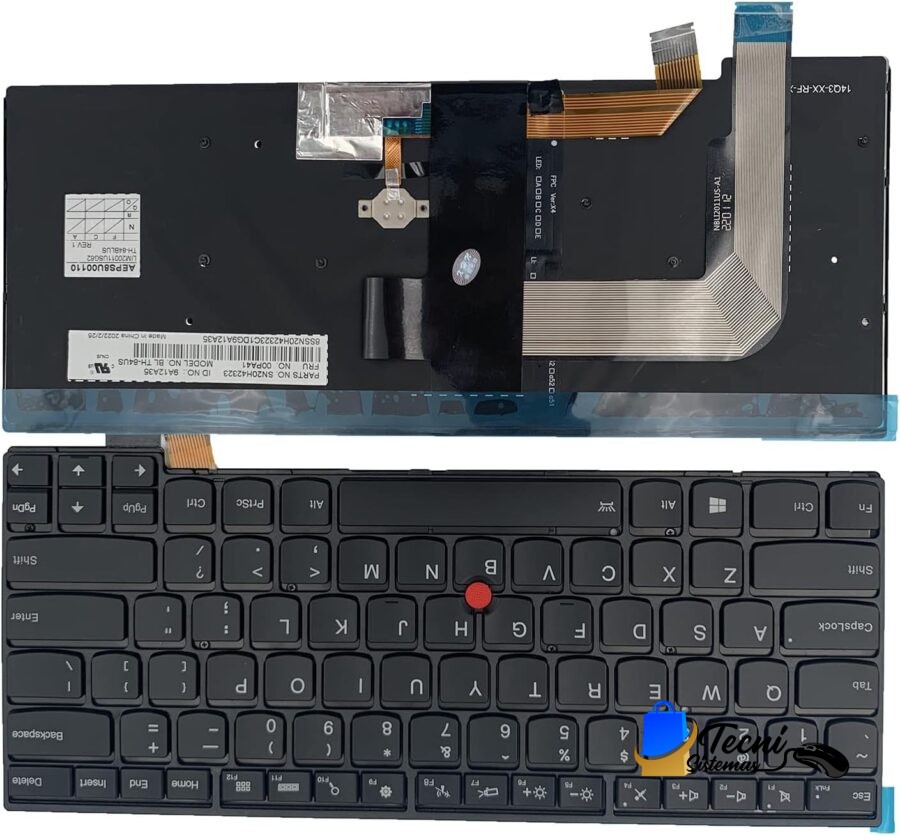 Teclado Retroiluminado con Puntero para Lenovo ThinkPad T470/T480/A475/A485