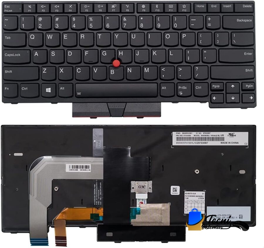 Teclado Retroiluminado con Puntero para Lenovo ThinkPad T470/T480/A475/A485