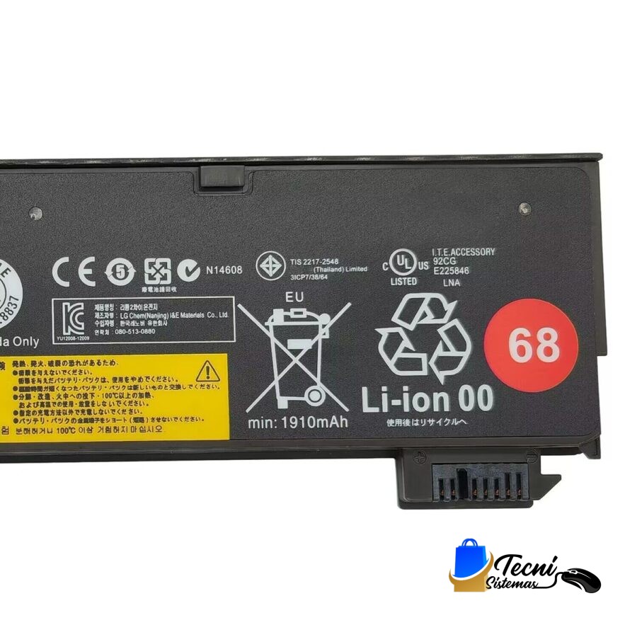 Batería Compatible Lenovo ThinkPad X240 / X250 / X260 / T440 / T440s / T450 – 45N1134 / 45N1776