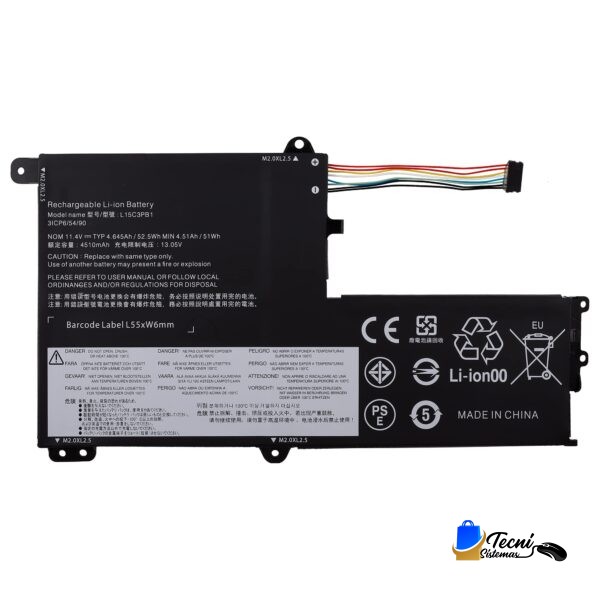 Bateria-compatible-lenovo-l15c3pb1-45wh-y-11-52-01