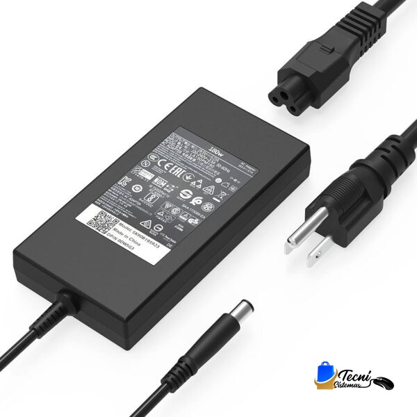 Cargador Compatible Dell 180W 19.5V 9.23A Punta Gruesa para Alienware y Precision