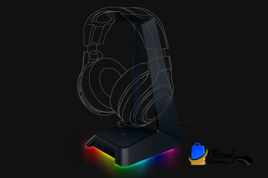 Soporte Razer Base Station Chroma USB Hub Headset Stand 3×USB 3.0 Chroma RGB