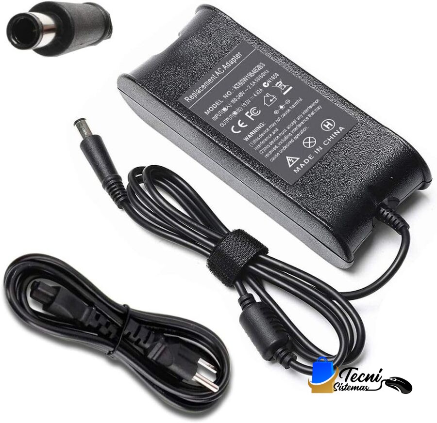 Cargador Compatible Dell 90W Punta Gruesa 19.5V 4.62A