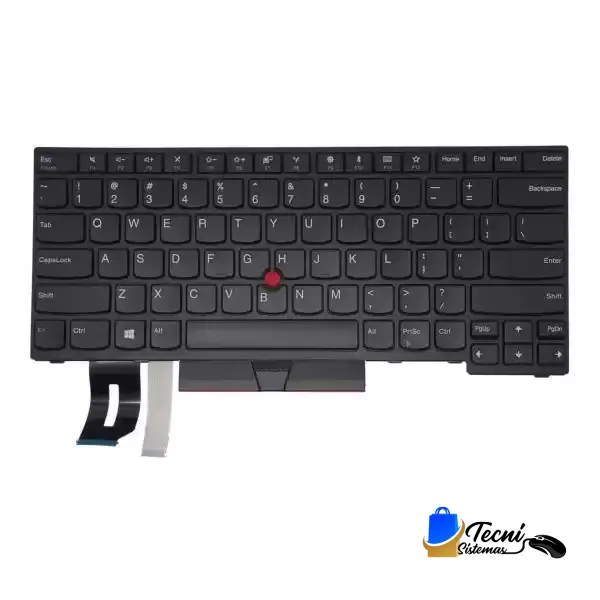 Teclado Lenovo ThinkPad E480 E485 L380 L480 L490 T480s T490 US modelo CMFNBL-84US sin retroiluminación
