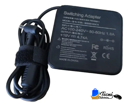 Cargador Compatible19V 4.74A 90W Compatible Acer Asus Toshiba Lenovo – Modelo SK09019074