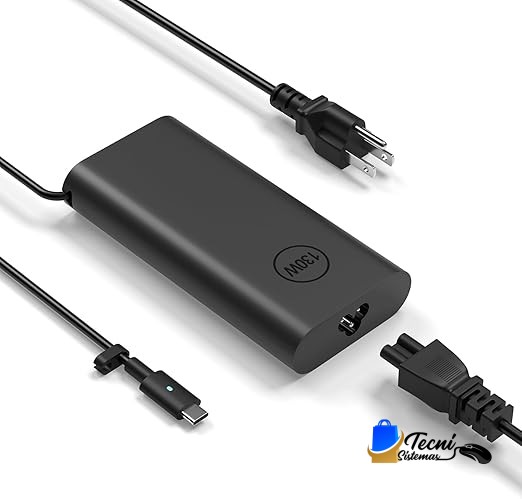 Cargador USB-C 130W para portátil Dell XPS, Precision y Latitude