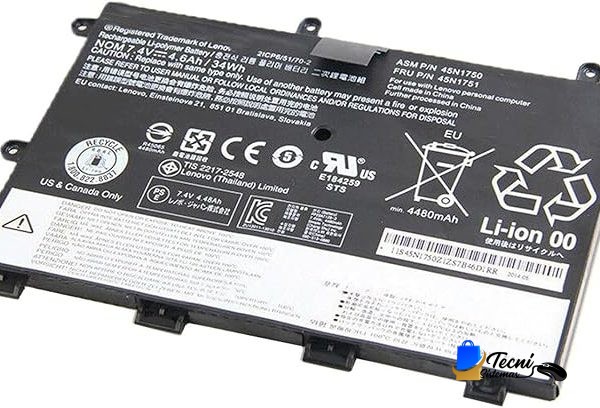 Batería Original Lenovo 45N1750 45N1751 10.8V 24Wh para ThinkPad X240, X250 y X260