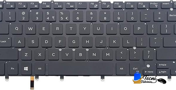 Teclado Interno Dell 0VNM3H NSK-E1REV 01 con Retroiluminación LED US
