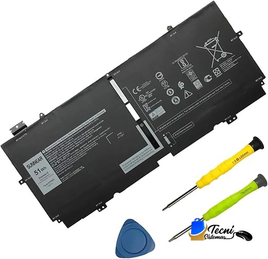 Batería compatible Dell 52TWH XX3T7 0XX3T7 11.4V 52Wh