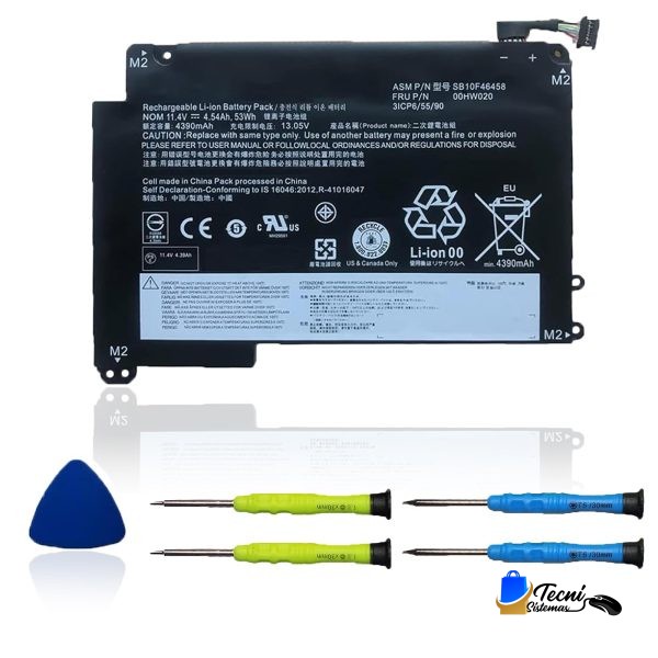 Batería Compatible Lenovo Yoga 14 00HW020 00HW021 11.4V 56Wh