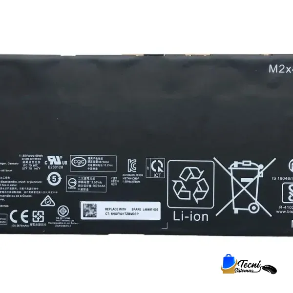 Batería Compatible HP PG06XL 11.55V 83Wh para EliteBook y ZBook