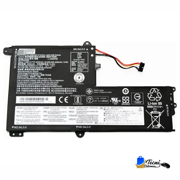 Batería compatible Lenovo L15M3PB0 10.8V 45Wh