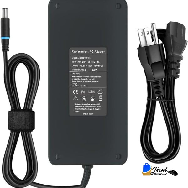 Cargador Compatible 240W 19.5V 12.3A SK90B195123  punta gruesa 7.4×5.0mm