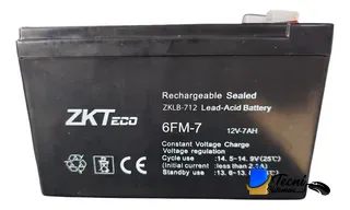 Batería ZKTeco para UPS 12V 7Ah modelo ZKLB-712