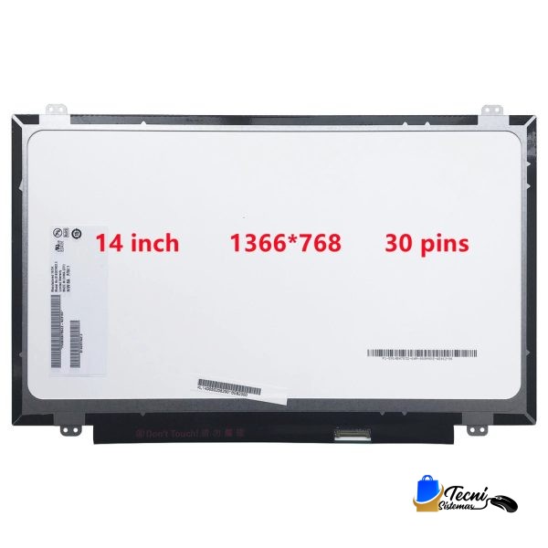 Pantalla LCD 14" AUO B140XTN02.D HD 1366x768 Mate 30 pines