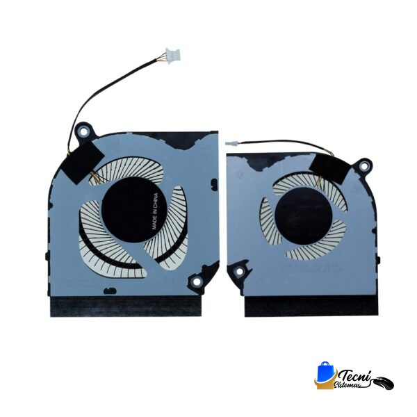 Ventiladores (Cooling Fan) CPU + GPU para Acer Nitro 7 AN715-51 (AN715-51-7811 / AN715-51-752B / AN715-51-785U) 5V 4 pines – Set dual