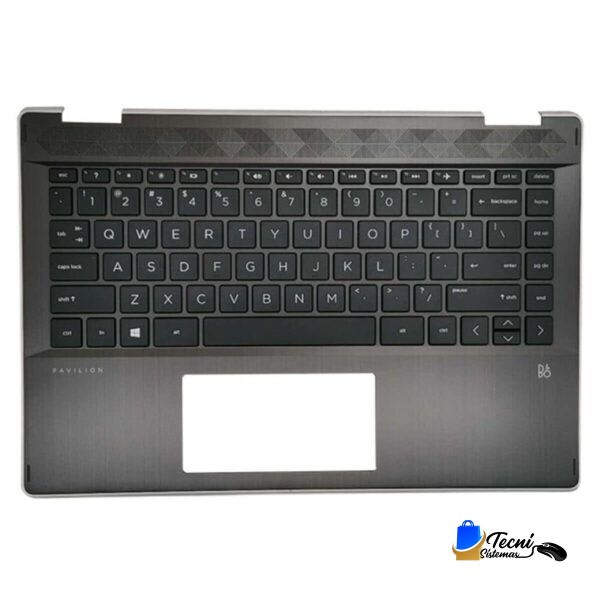 Palmrest (Top Case) con Teclado Retroiluminado para HP Pavilion x360 14-DH / 14T-DH – P/N L53795-001
