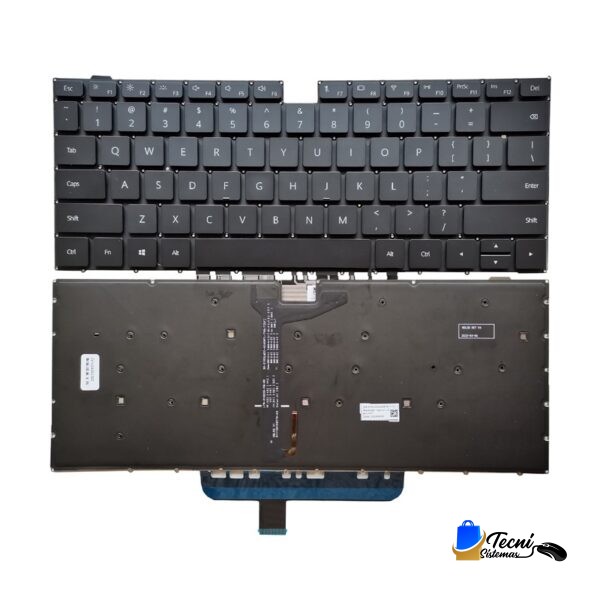 Teclado retroiluminado Huawei MateBook D15 2022 (BOHK / WAX9X / WAP9R / BODE-WFH9 / WDH9 / WFE9 / WDI9A)