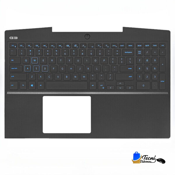 Palmrest Dell G3 15 3590 P0NG7 con Teclado sin Retroiluminación y Touchpad