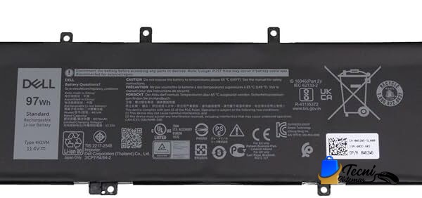 Batería Original Dell XYCW0 4K1VM 11.4V 97Wh