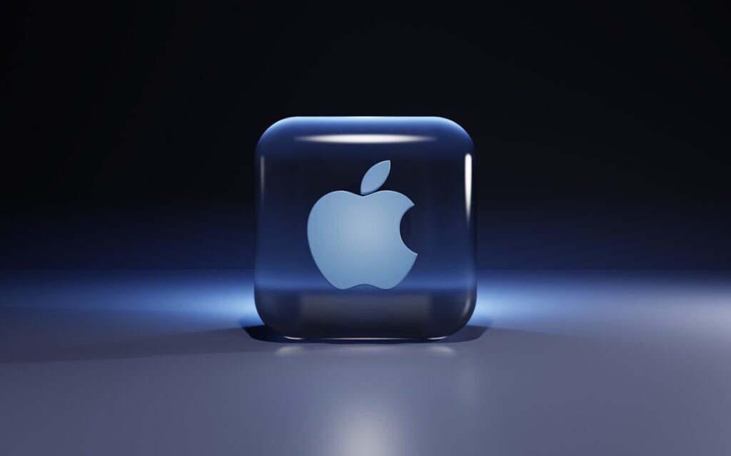 Logo Apple procesador M7 inteligencia artificial chip